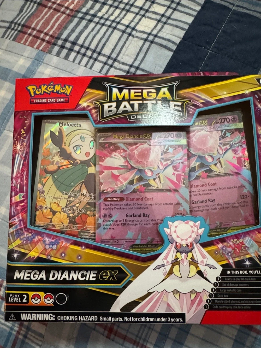 Mega Diancie ex Mega Battle Deck Pokémon TCG new Sealed 60 card deck token mat